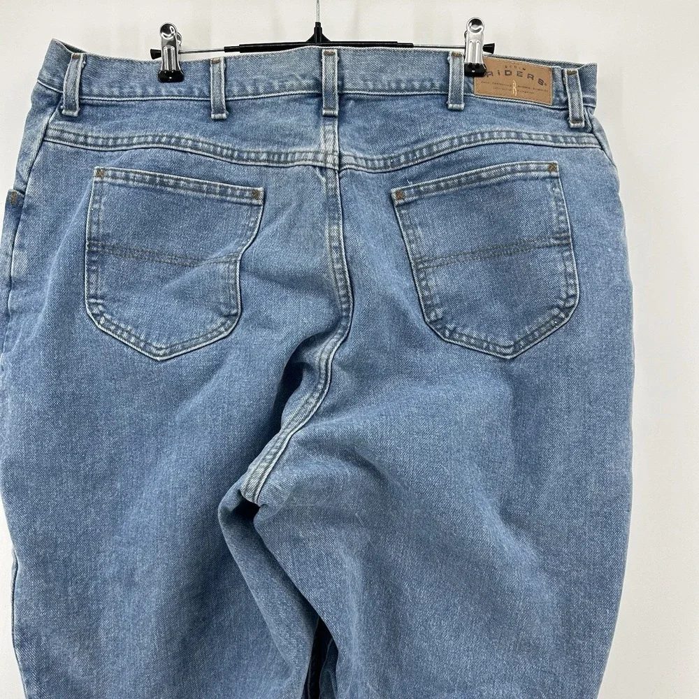 Riders by Lee Womens 24W High Rise Relaxed‎ Fit Medium Wash Jeans Americana Vtg